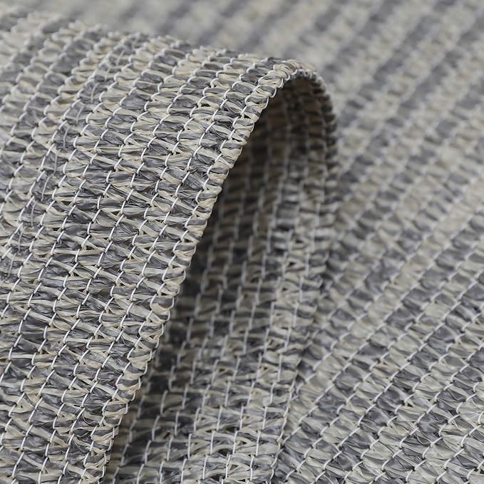 LOVE STORY 3' x 16' Balcony Privacy Screen Cover for Apartment, Beige-Grey | HDPE Fabric, 95% UV Block, Fence Cover for Patio Deck, Railing Screen for Porch, Privacy Protective, Custom Size Available