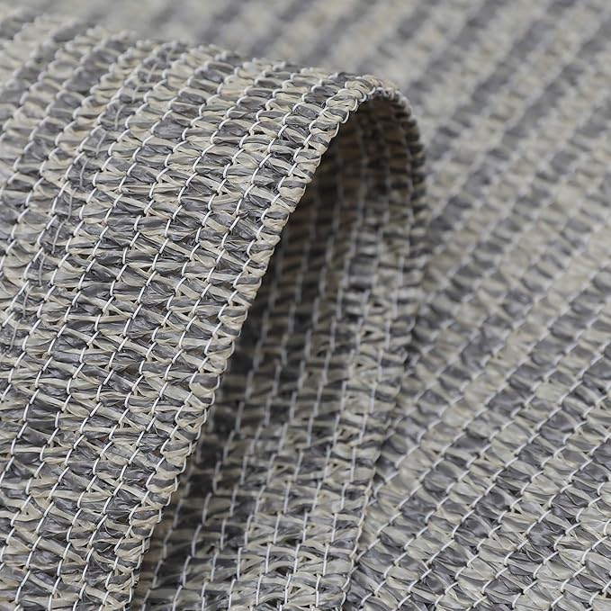 LOVE STORY 3.3' x 19.7' Balcony Privacy Screen Cover, Beige-Grey | HDPE Fabric, 95% UV Block, Fence Cover for Patio Deck, Railing Screen for Porch, Privacy Protective, Custom Size Available