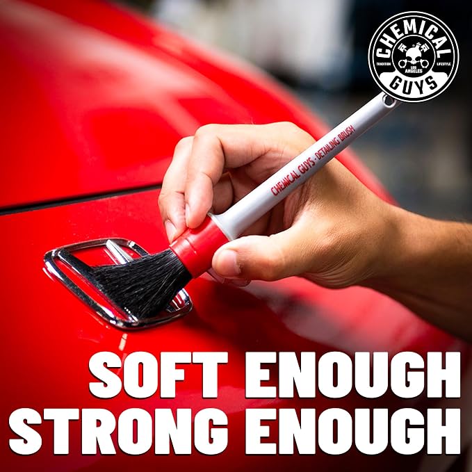 Chemical Guys All in the Details Exterior Detailing Brushes - 3-Piece Soft Scratch-Free Brushes for Wheels, Bumpers, Grilles, Badging & Tight Exterior Gaps on Cars, Trucks, SUVs & More | Three soft, scratch-free brushes reach wheels, bumpers, grilles, ...