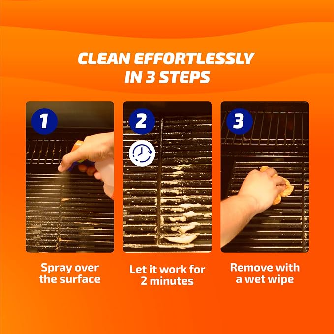 KH-7 Super Degreaser Multipurpose Cleaning Spray: The Heavy Duty All Purpose Cleaner for Your Home, Kitchen, Garage, Car & Laundry | Total Cleaner & Powerful Grease Remover, 26 oz (3 Pack)