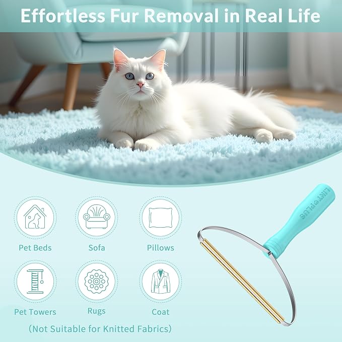 Deep Cleaner Pro Pet Hair Remover 5-Pack Bulk Set - Heavy Duty Carpet Rake & Multi-Surface Scraper for Dog & Cat Hair on Rugs, Couches, Pet Towers, Car Seats & Stairs - Reusable Travel-Size