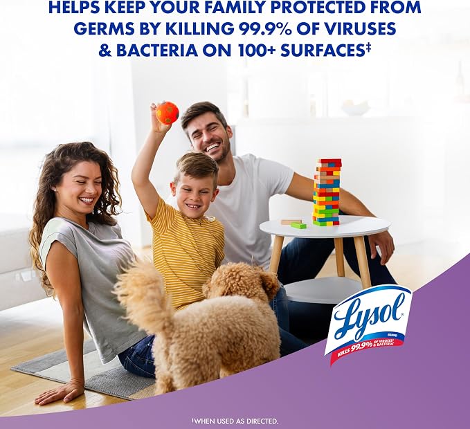 LYSOL Disinfecting Wipes, Multi-Surface Cleaner, Lemon, 80 ct. (3 Pack)