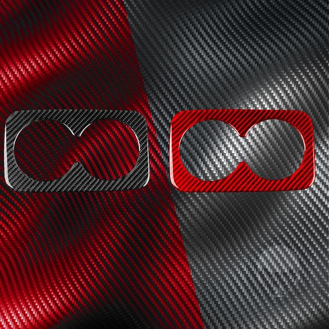 Rear Cup Holder Panel Stickers Fit for Chevrolet Blazer 2019-2025 | for L/LT/RS/Premier | Real Carbon Fiber | Accessories | Rear Cup Holder Panel Cover | Thick Overlay | Self-adhesive