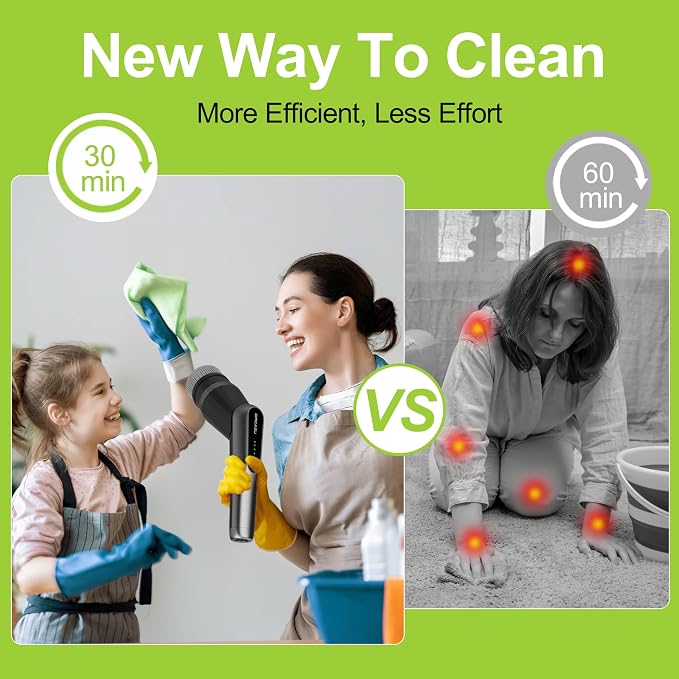 Dreazu Pro Electric Spin Scrubber, 10-in-1 Shower Scrubber & Retractable Long Handle, 44 lbs High-Torque & Variable Speed Shower Cleaning Brush for Bathroom,Toilet, Bathtub, Kitchen, Tile Floors, Car
