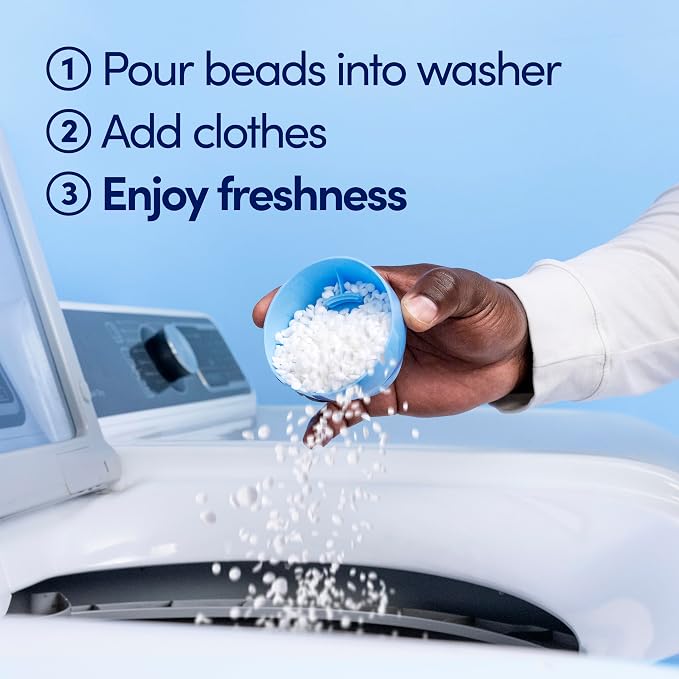 Downy Light Laundry Scent Booster Beads,Ocean Mist Scent,24 OZ,In-Wash Fabric Beads Designed To Be Gentle With A Light Boost Of-Scent,No Heavy Perfumes,(Pack of 2)