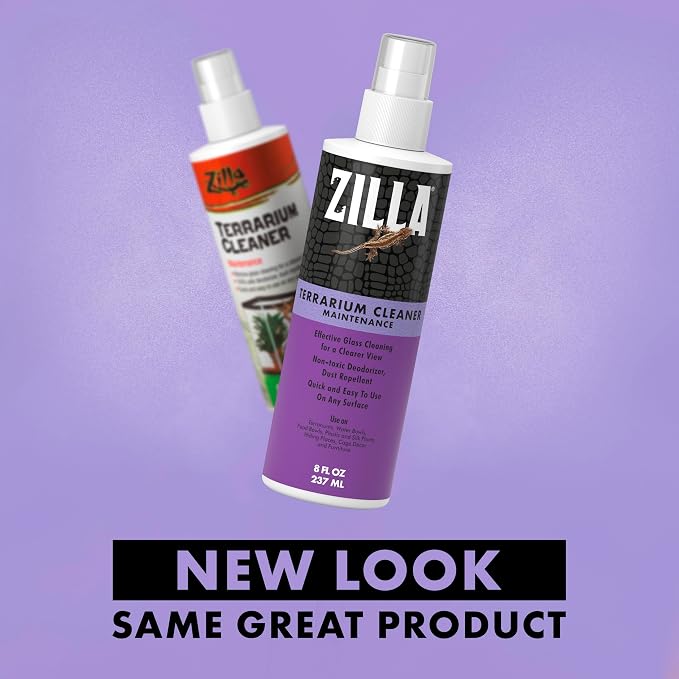 Zilla Terrarium Cleaner, For Glass, Acrylic, Hard Surfaces and More, Anti-Static Dust Control