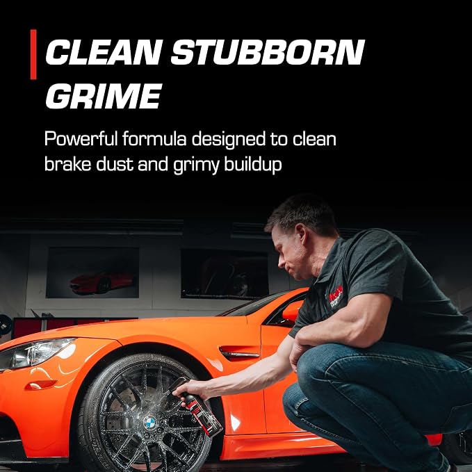 Holley Wheel Clean - All Wheel Cleaner & Brake Dust Remover - High-Performance Car Care, Spray on and Dissolve Grime - Acid-Free Formula for Tires - 16 oz.