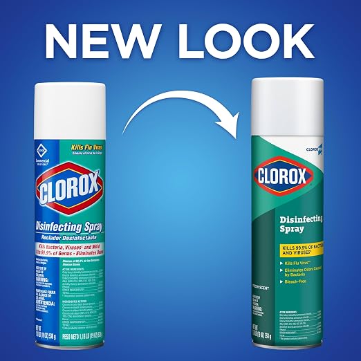CloroxPro Disinfecting Spray, Fresh Scent, 19 Ounces, Pack of 12 (Packaging May Vary)
