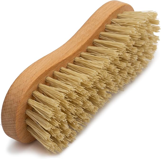 Konex Heavy-Duty Peanut-Shaped Brush 2-Pack, Durable and Long-Lasting Design for Tough Surfaces, Home and Industrial Use