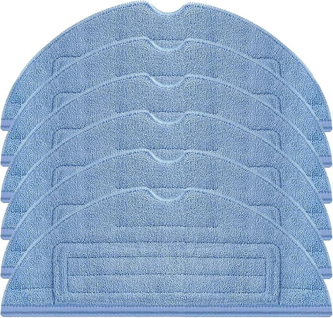 6 Pack Mop Cloth Pads for Roborock S7, Microfiber Mop for Xiaomi for Roborock S7+/MaxV/Plus/Ultra/ S8/ S8+/ T7S /T7S Vacuum Cleaner, Reusable and Washable Pad Accessories