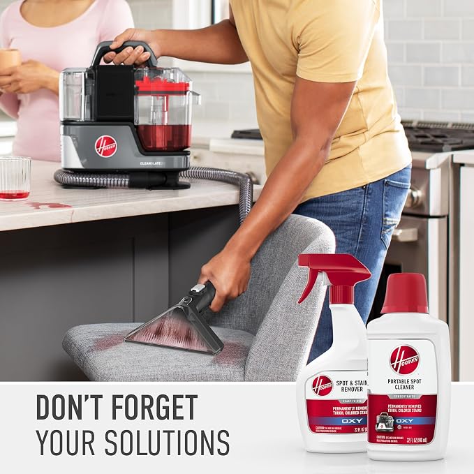 Hoover ONEPWR CleanSlate Cordless Portable Carpet + Upholstery Spot Cleaner | Powerful Suction, Versatile Tools, Car and Auto Detailer, Pair with Hoover Spot & Upholstery Cleaner Solution