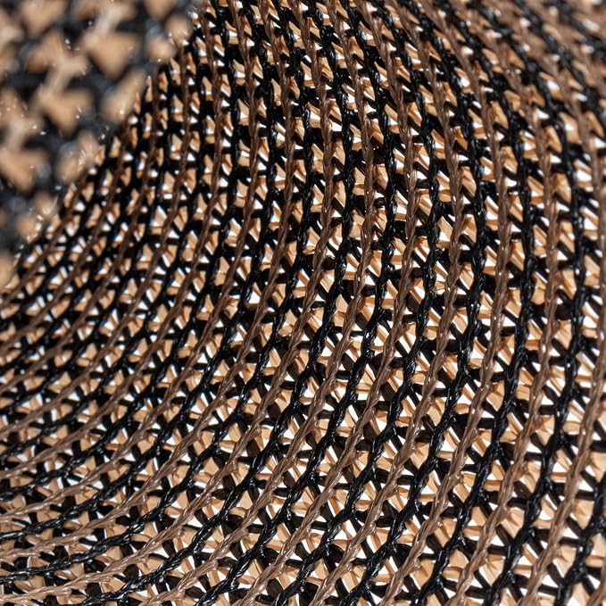 LOVE STORY 3' x 6' Balcony Privacy Screen Cover for Apartment, Brown | HDPE Fabric, 95% UV Block, Fence Cover for Patio Deck, Railing Screen for Porch, Privacy Protective, Custom Size Available