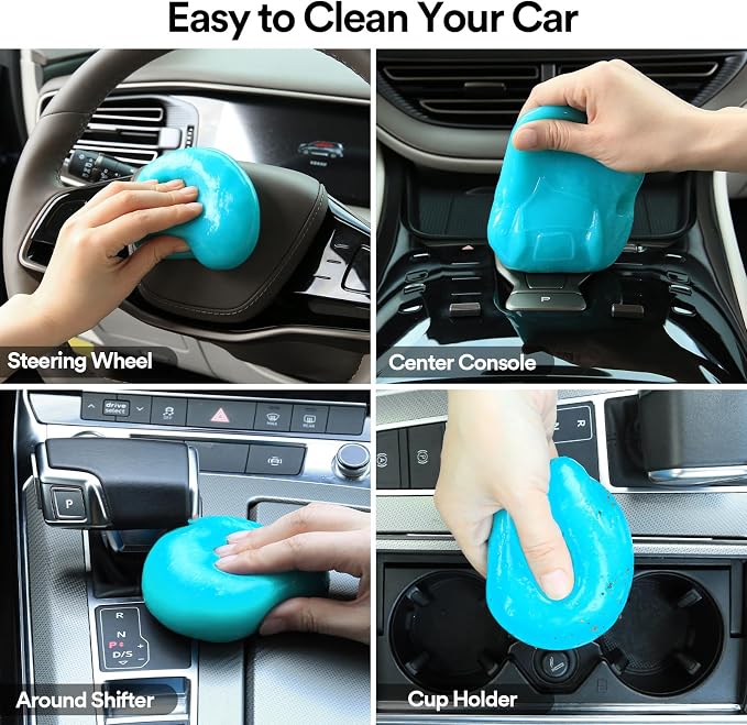 PULIDIKI Car Cleaning Gel Car Clean Putty, Universal Car Interior Cleaner | Perfect Cleaning Kit Supplies, Car Cleaner Slime, Auto Detailing Tools Car Accessories, Dust Remover Gifts for Men Women
