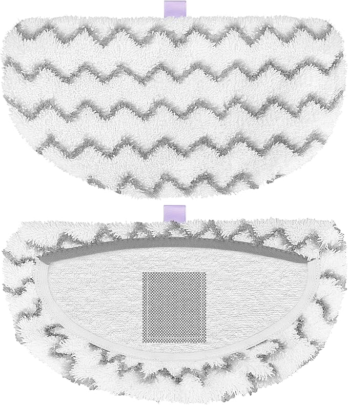 4 Pack PowerFresh Replacement Steam Mop Pads Compatible with Bissell PowerFresh Steam Mop, Fits 1940, 1806, 1544, 1440 Series, Microfiber Scrubbing Pads for Sealed Hard Floors