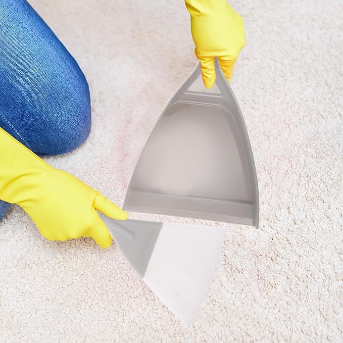 Small Broom with Dustpan Set for Bedrooms and Corner Spaces, Mini Handheld Brush with Ergonomic Grip and Sturdy Plastic Nylon Material, Reliable Small Sweeping Brush Dustpan,
