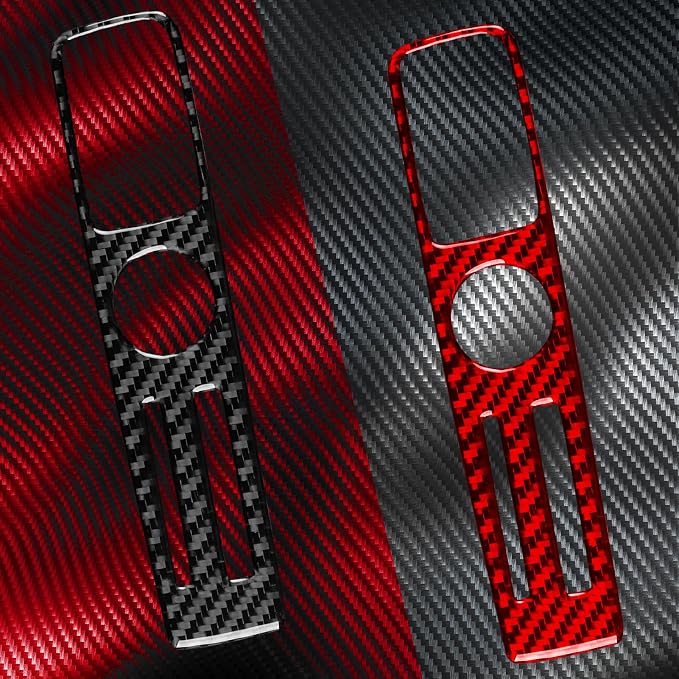 Real Carbon Fiber Accent Stickers Fit for Audi A3 8Y S3 2021-2025 | Trim Accent Handbrake Panel Center Console | Accessories | Thick Overlay