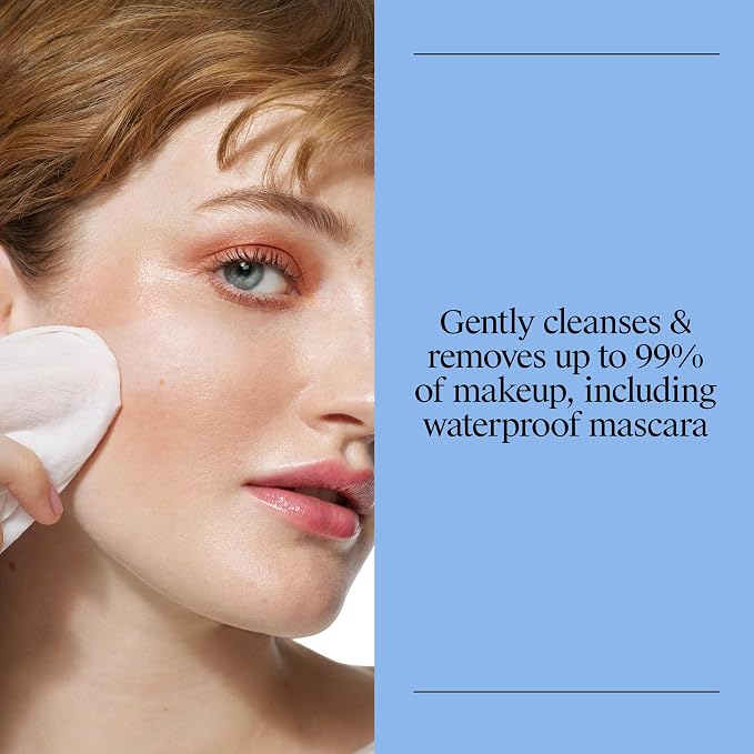 Neutrogena Makeup Remover Micellar Wipes for Face Daily Gently Removes Oil Dirt and Waterproof Makeup in a Simple Fully Plant-Based Cloth, 25 Count (Pack of 24)