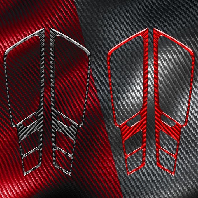 Real Carbon Fiber Trim for Cadillac CTS Accessories | for 2008 2009 2010 2011 2012 2013 Center Console Side Frame Sticker Interior Thick Overlay Decal