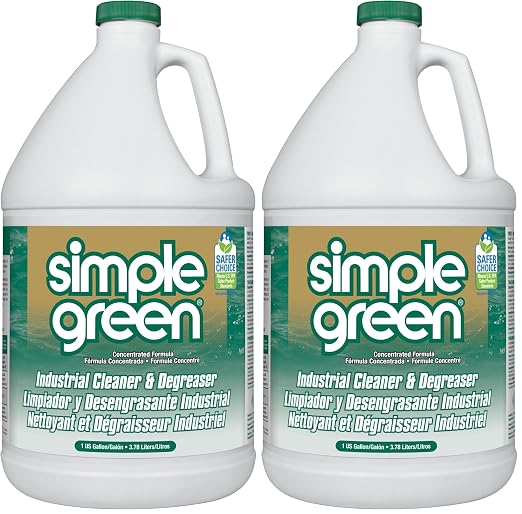 Simple Green Industrial Cleaner and Degreaser, Concentrated | 127.8 Fl Oz | Pack of 2