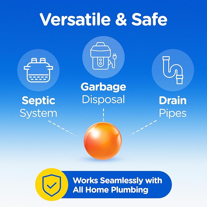Compac Home [[60 Count]] Plink Garbage Disposal Cleaner and Deodorizer VALUE PACK - Orange