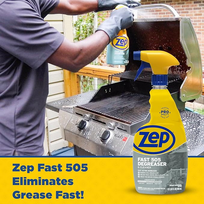 Zep Fast 505 Cleaner and Degreaser - 32 Ounce (Case of 12) - ZU50521 - Great for Grills, Plastics, Metal, and More!