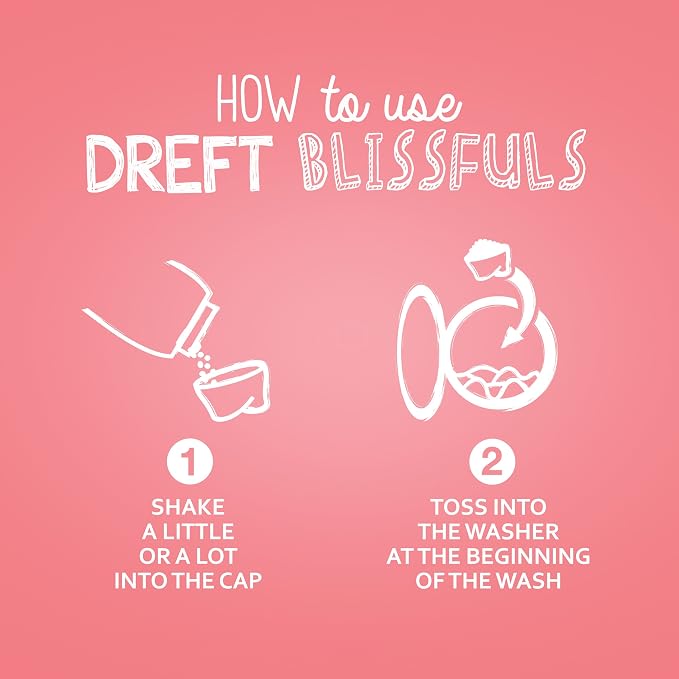 Dreft Blissfuls In-Wash Laundry Scent Booster Beads, Baby Fresh Scent, 18.2 oz