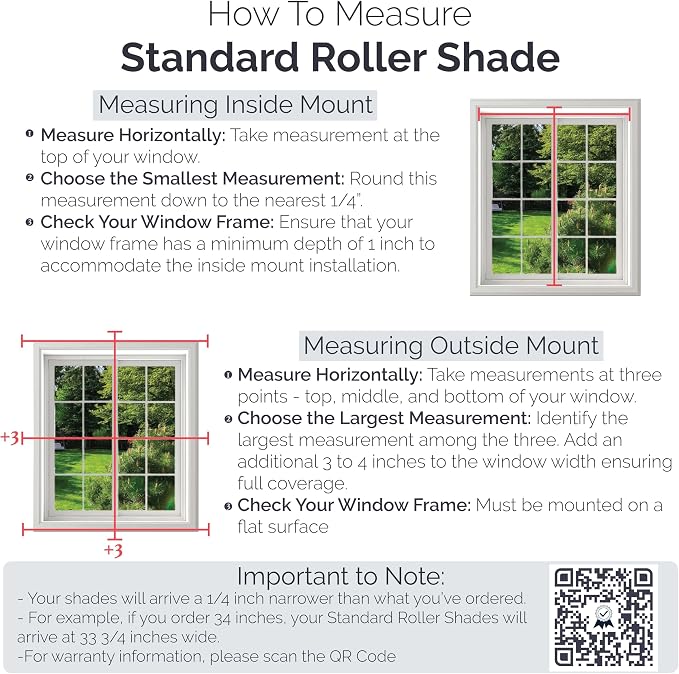 Customizable Cordless Blackout Sierra Collection Roller Shade, Beige 66" to 71" W X 54" H (Arrives 1/4" Narrower)