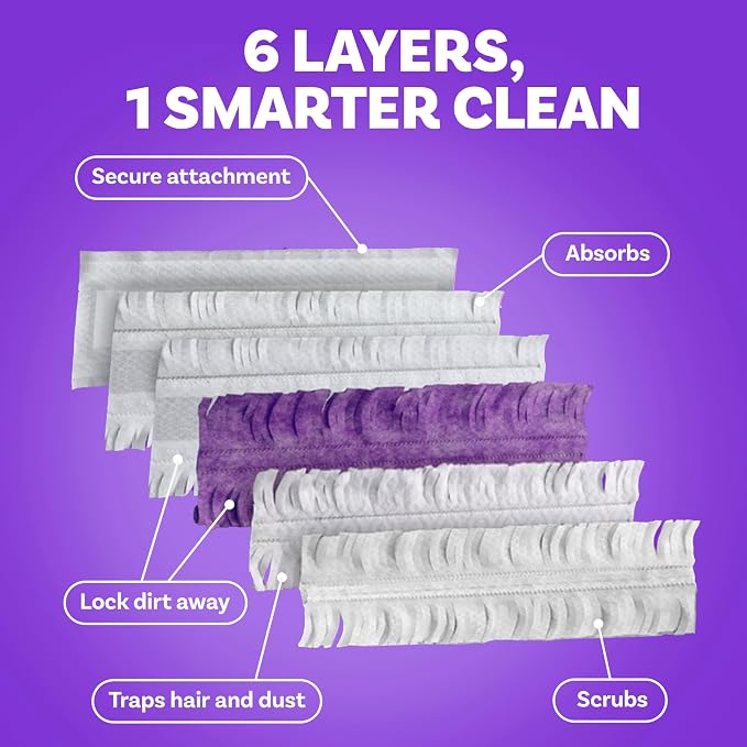 Procter & Gamble Swiffer PowerMop Multi-Surface Mopping Pad Refills, 5 Count Mop Heads