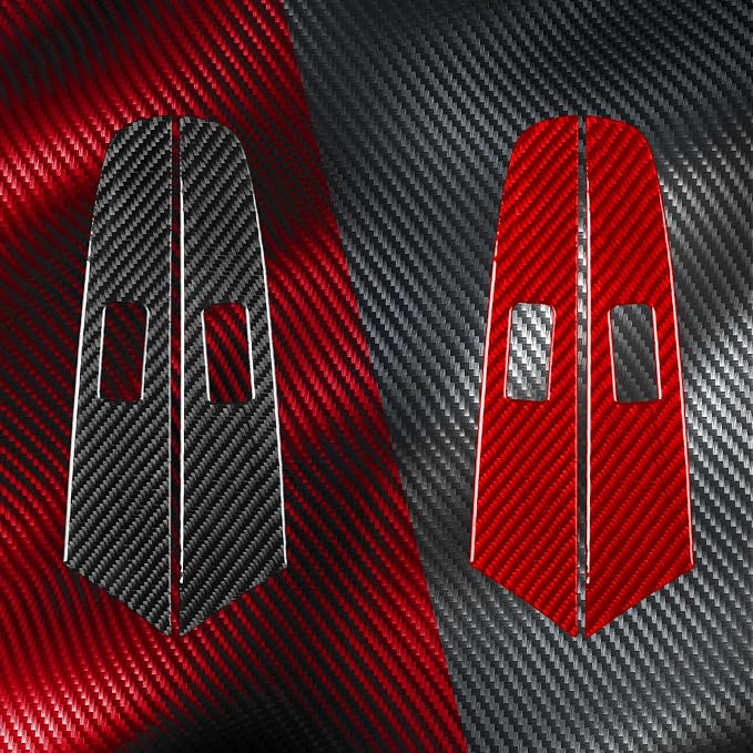 Real Carbon Fiber Decorations Rear Decals Fit for Mazda 3 2004-2009 | Decorations Rear Door Window Switch Control Panel Trim | Accessories | Anti-scratch