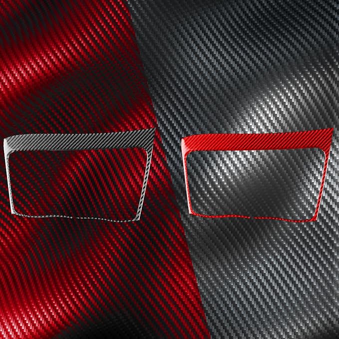 Real Carbon Fiber Trim for Honda CRV Accessories | for CR-V 2012 2013 2014 2015 2016 Central Console Navigation Display Panel Cover Sticker Interior Thick Overlay Decal