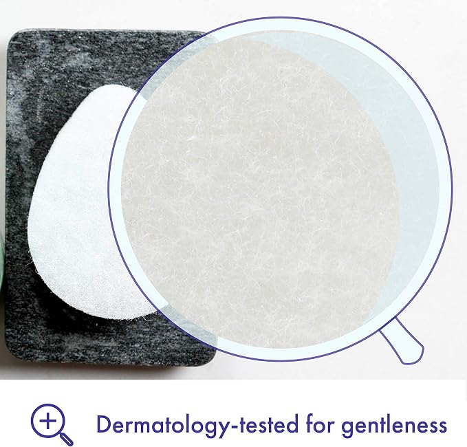 Buf-Puf Regular Facial Sponge, Dermatologist Developed, Removes Deep Down Dirt & Makeup that Causes Breakouts and Blackheads, Reusable, Exfoliating, White, 1 Count (Pack of 2)
