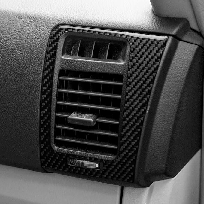 Air Vent Decor Stickers Fit for Toyota 4Runner 2003-2009 Carbon Fiber | for 4 Runner(N210)2003-2009 SR5/Sport Edition/Limited|Accessories|Passenger Side Interior Trim|Thick Overlay|Anti-scratch|