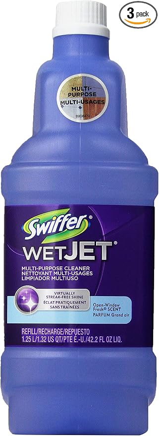 Swiffer Wetjet Multi-Purpose-Open Window Fresh Scent Cleaner (42.2 oz) 3 Refills