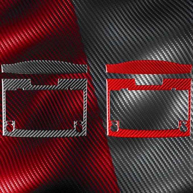 Real Carbon Fiber Trim for Honda CRV Accessories | for CR-V 2012 2013 2014 2015 2016 Central Console CD Player Panel Sticker Interior Thick Overlay Decal - A