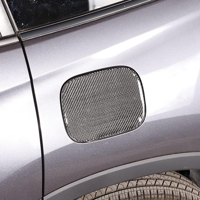 Car Gas Cap Fuel Filler Cover for Honda Pilot 2016-2022/ Ridgeline 2017-2023/ Passport 2019-2023, Fuel Tank Cap Trim, Exterior Fuel Tank Cap Protector Trim (Fuel Tank Cover Panel Sticker)