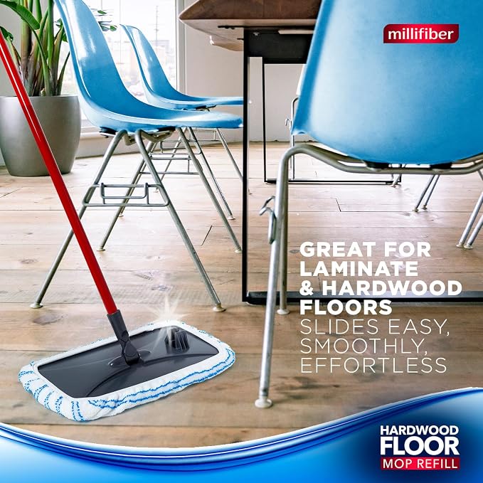 Millifiber Microfiber Mop Refills 15x8 Inches, 6-Pack (Mop is Not Included)