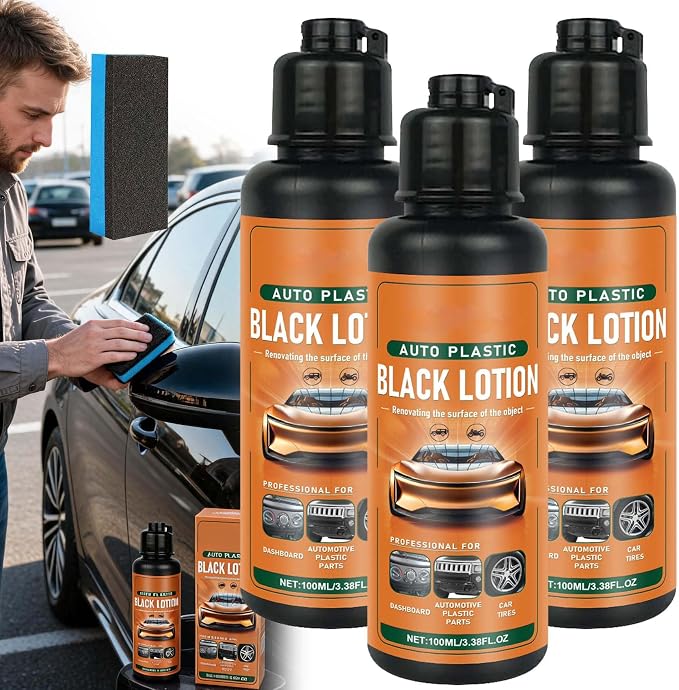 Auto Plastic Black Lotion - Auto Plastic Restorer Black Lotion