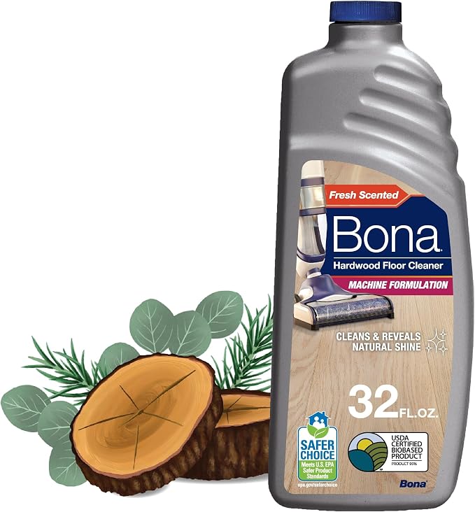 Bona® Hardwood Floor Cleaner - Hard-Floor Cleaning Machine Formulation - 32 fl oz - Cedar Wood