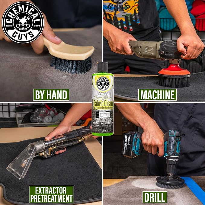 Chemical Guys, Foaming Citrus Fabric & Carpet Cleaner, Seats & Mats, 16 oz | High-foam cleaner lifts coffee, soda and food stains and odors from seats, carpet and floor mats, citrus scent