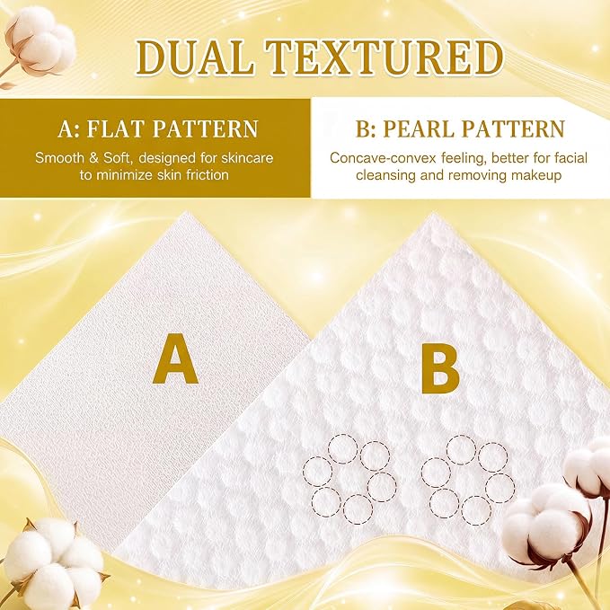 Riakrum 2400 Count Disposable Face Towel Bulk Ultra Soft Facial Tissues Thick Washcloths Makeup Remover Dry Wipes Towelettes Cleansing Cloths for Travel Spa, Salon Home Skincare