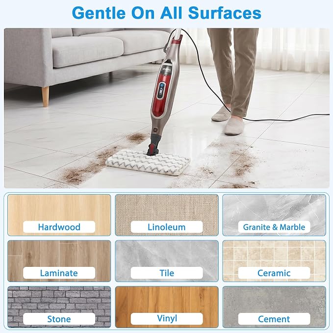 6 Pack Steam Mop Replacement Pads for Shark Genius S5003D S3973D | for Shark Lift-Away Pro Steam Mop S3973 S3973WM S5001 S5002Q S5003A S5004 S5004QW S6001WM S6002 S6003D P184WQ Steamer Pads