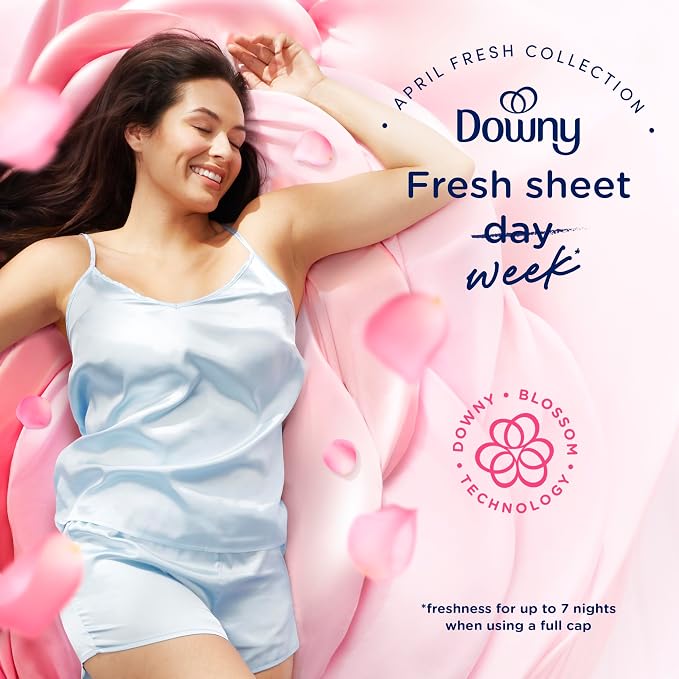Downy Fabric Softener Liquid, April Fresh Scent, 111 fl oz, 150 Loads