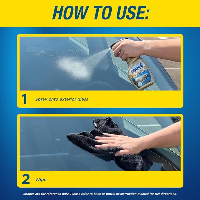 Rain-X 630177SRP Cerami-X Glass Cleaner + Water Repellent, 23oz - Cleaning Effectively While Remaining Streak Free, Protecting Against Contaminants and Stains