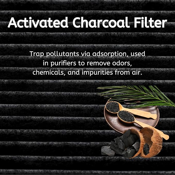 Nispira 5230W1A003C Charcoal Filter Replacement For GE Kenmore LG Microwave LMV1650ST LMV2031SB LMHM2237BD, 2 Packs