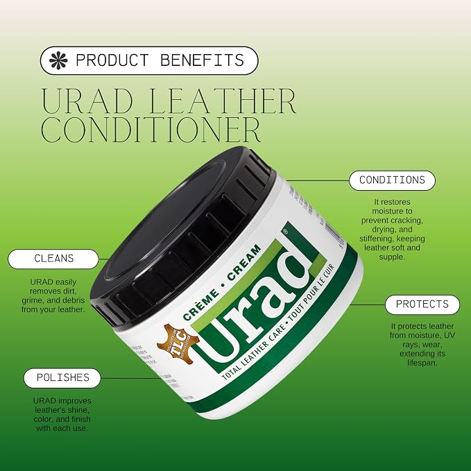Leather Conditioner 7oz (200g) Black – Premium Color-Restoring Leather Care for Shoes, Jackets, Bags, and Furniture