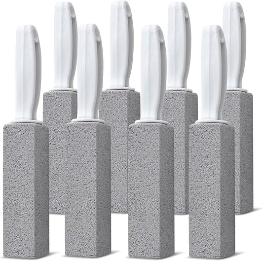Emycool Pumice Stone Toilet Bowl Cleaner, 8 Pack Toilet Pumice Stone with Handle for Toilet Cleaning, Bathtubs, Sinks, Swimming Pools, Grills
