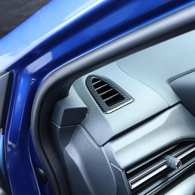 Dashboard Air Vent Frame Trim Compatible with Subaru WRX/Crosstrek/Levorg 2022-2025 Dashboard Side Air Vent Outlet Cover Interior Trim Accessories(Carbon Fiber Pattern)