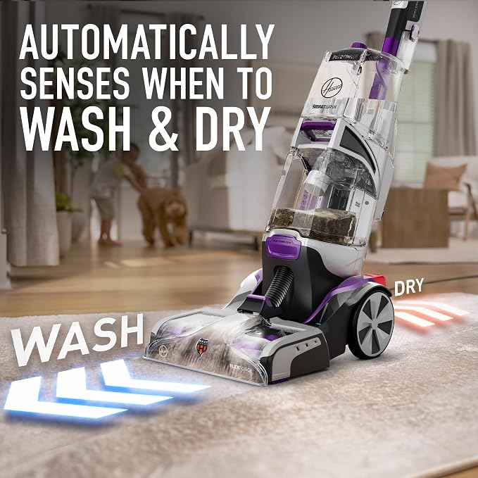 Hoover SmartWash Pet Automatic Carpet Cleaner Machine with Spot Chaser Wand | Deep Cleaning Carpet Shampooer Machine, Pair with a Hoover Carpet Cleaner Solution for a Bright, Refreshed Home