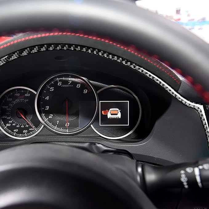Real Carbon Fiber Trim for Subaru Accessories | for BRZ/Scion FR-S/Toyota 86 2016 2017 2018 2019 2020 Speedometer Surround Strip Interior Thick Overlay Decal
