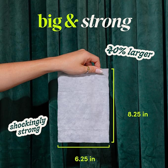goodwipes Flushable Butt Wipes - Extra Large Adult Wet Wipes For Women & Men - Bathroom Essentials - Sewer & Septic Safe - Shea Coco & Botanical Bliss, 300 Count (6 Packs)
